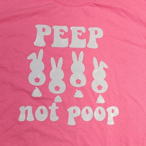 Peeps mens neon pink t shirt size large - Picture 2 of 10